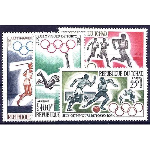 Timbre Collection Tchad N° Yvert Et Tellier Pa 18/21 Neuf Sans Charnière