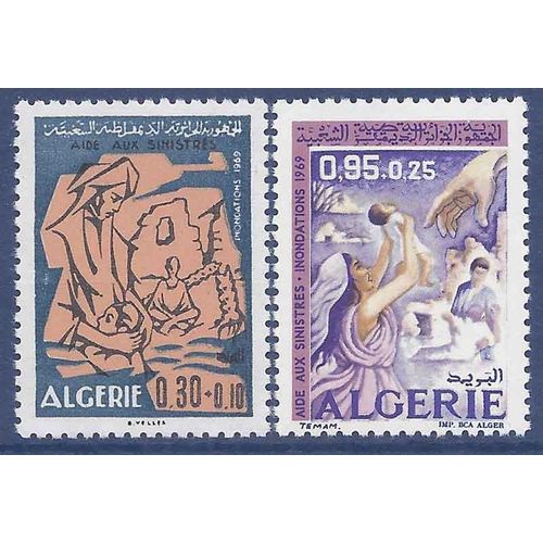 Timbre Collection Algérie N° Yvert Et Tellier 501/502 Neuf Sans Charnière