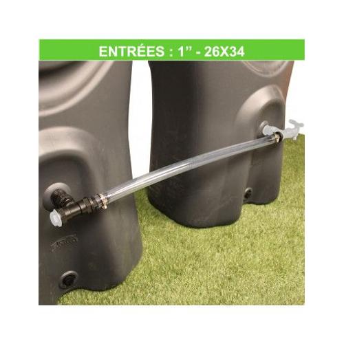 Kit d'extension souple pour récupérateurs d'eau de pluie (filetage 1" - 26x34)