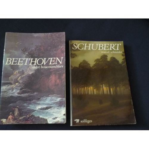 Lot De 2 Livres Musique Coll.Solfèges/Seuil Beethoven+Schubert