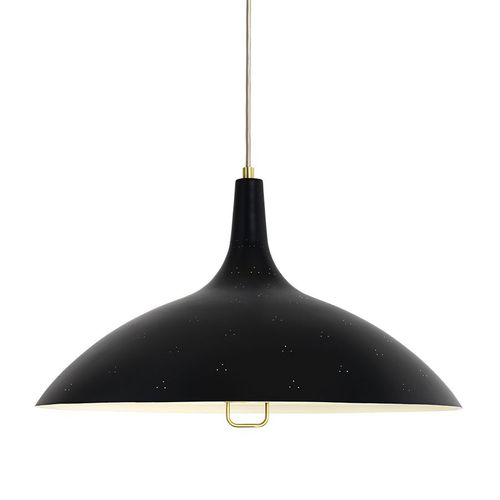 Gubi Lampe À Suspension 1965 (Noir - Métal Et Verre)