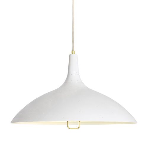 Gubi Lampe À Suspension 1965 (Blanc - Métal Et Verre)