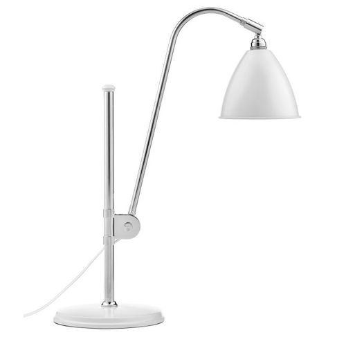 Gubi Lampe De Table Bestlite Bl1 (Blanc / Chromé - Métal)