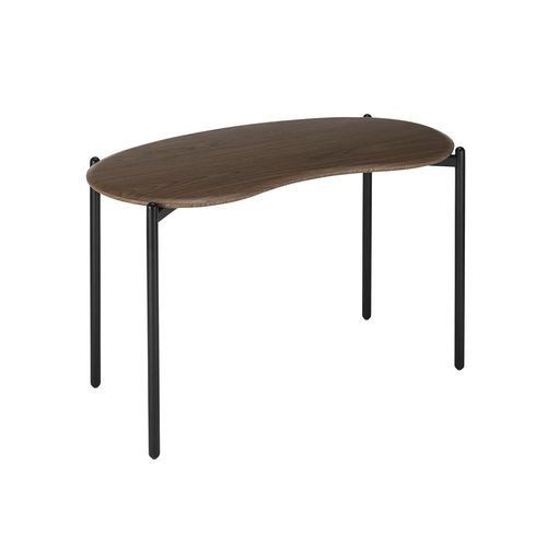Kartell Bureau Console Lunat (Plateau En Noyer, Structure Noire - Structure En Frêne Naturel Et Acier Verni)