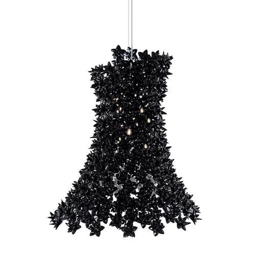 Kartell Lampe À Suspension Bloom (Noir - Polycarbonate Transparent)