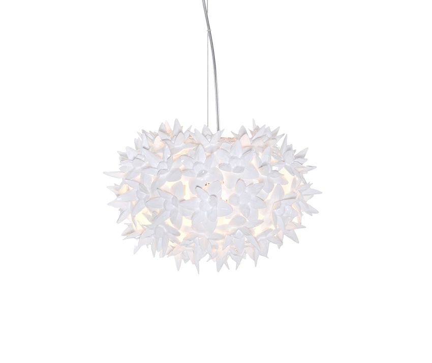 Kartell Lampe À Suspension Bloom New (Blanc Ø 28 Cm - Technopolymère Thermoplastique Coloré Dans La Masse)