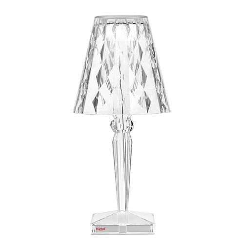 Kartell Lampe De Table Big Battery Avec Câble (Cristal - Pmma)