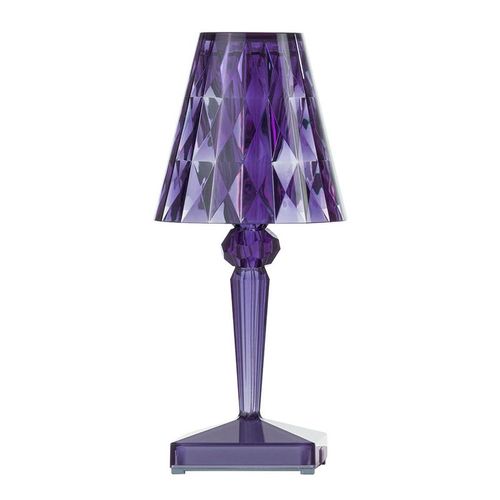 Kartell Lampe De Table Big Battery Avec Câble (Prune - Pmma)
