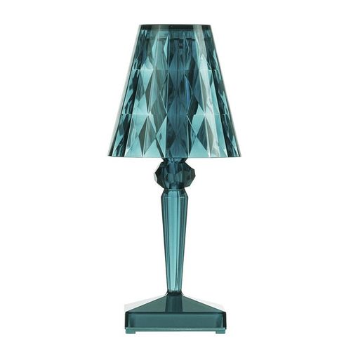 Kartell Lampe De Table Big Battery Avec Câble (Bleu - Pmma)