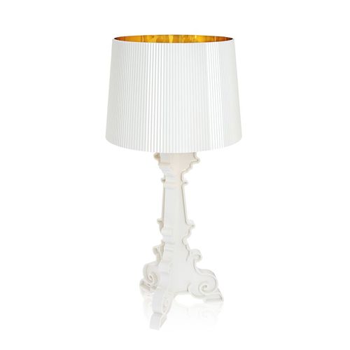 Kartell Lampe De Table Bourgie (Blanc-Or - Polycarbonate 2.0 À Partir De Matière Première Renouvelable)