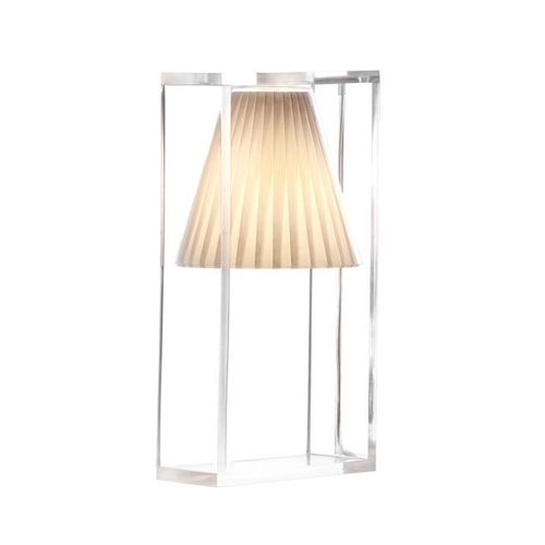 Kartell Lampe De Table Light-Air (Beige - Technopolymère Thermoplastique Transparent Et Tissu)