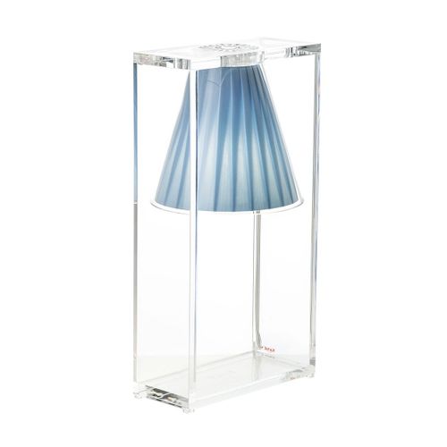 Kartell Lampe De Table Light-Air (Bleu - Technopolymère Thermoplastique Transparent Et Tissu)