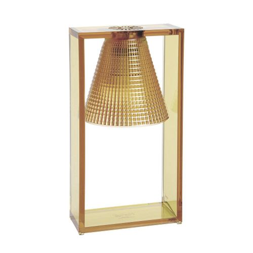 Kartell Lampe De Table Light-Air (Version Sculpté Ambre - Technopolymère Thermoplastique Transparent)