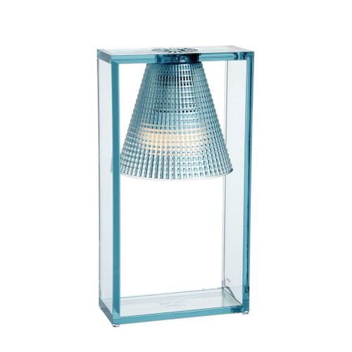 Kartell Lampe De Table Light-Air (Version Sculpté Bleu - Technopolymère Thermoplastique Transparent)