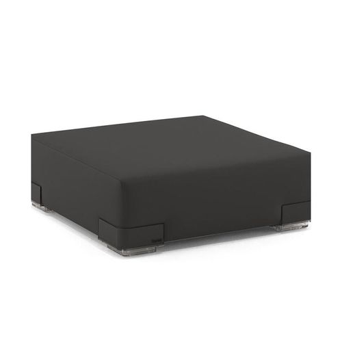 Kartell Pouf Plastics Duo Tech Fabric (Noir - Faux Cuir)