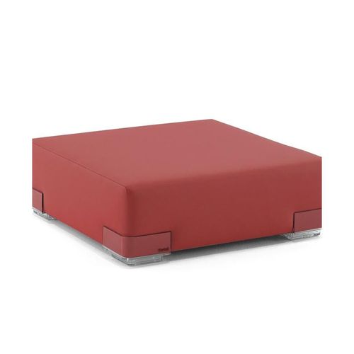 Kartell Pouf Plastics Duo Tech Fabric (Brique - Faux Cuir)
