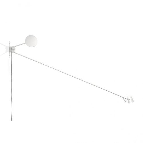 Luceplan Lampe Murale Applique Counterbalance D73n (Blanc - Aluminium)