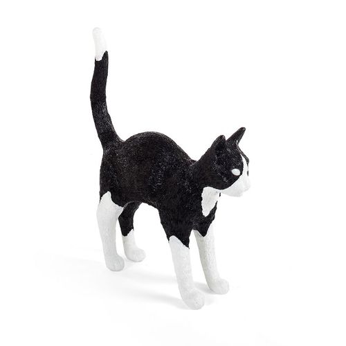 Seletti Lampe De Table Chat Cat Lamp Jobby (Noir / Blanc - Résine)