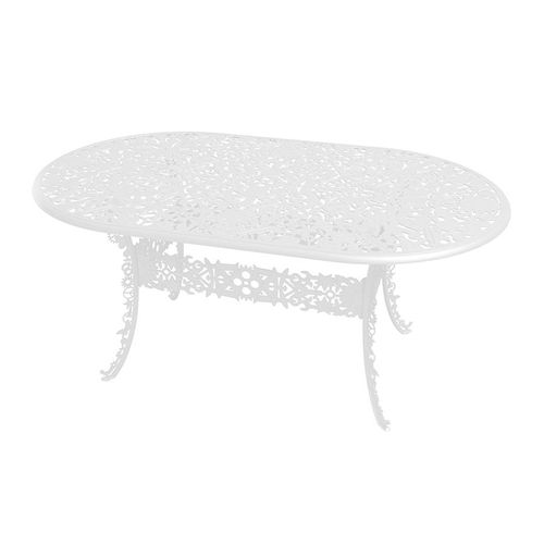 Seletti Table Ovale Industry Garden (Blanc - Aluminium)