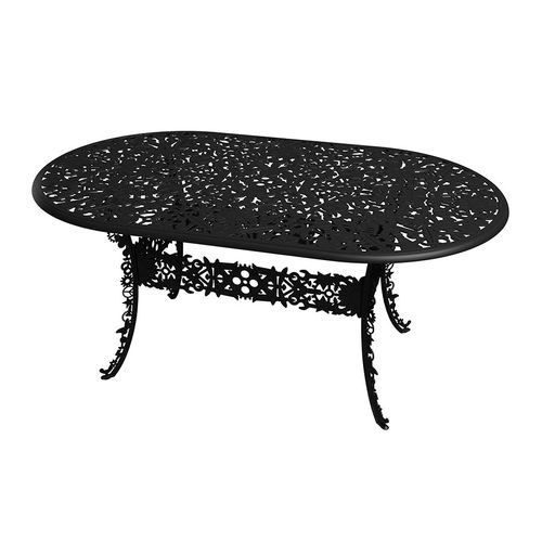 Seletti Table Ovale Industry Garden (Noir - Aluminium)