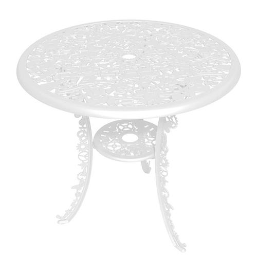 Seletti Table Ronde Industry Garden (Blanc - Aluminium)