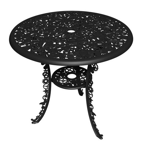 Seletti Table Ronde Industry Garden (Noir - Aluminium)