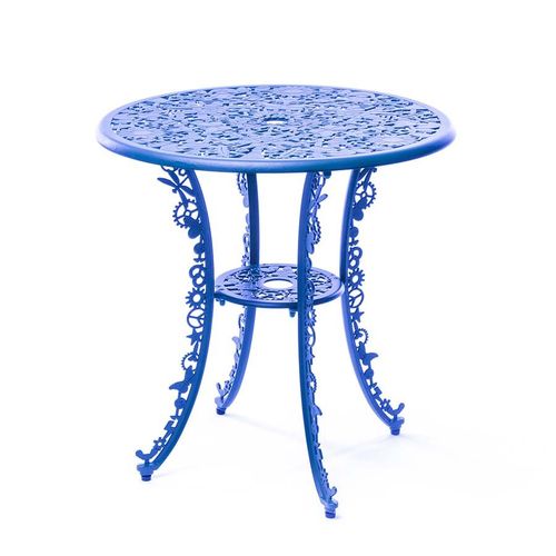 Seletti Table Ronde Industry Garden (Sky Bleue - Aluminium)