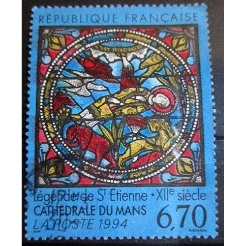1994. F2859: Vitrail Roman De La Cathédrale Du Mans