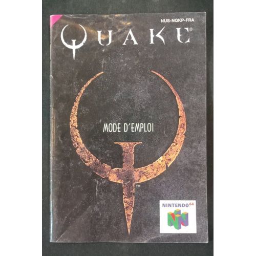 Quake - Notice Officielle - Nintendo 64
