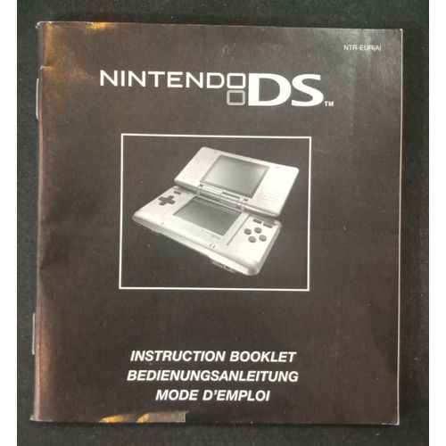 Console Ds Fat - Mode D'emploi Officiel - Nintendo Ds