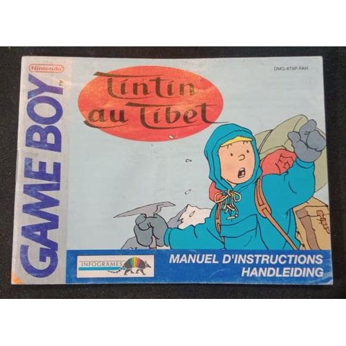 Tintin Au Tibet - Notice Officielle - Gameboy