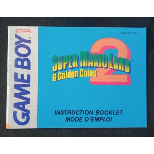 Super Mario Land 2 - Notice Officielle - Gameboy