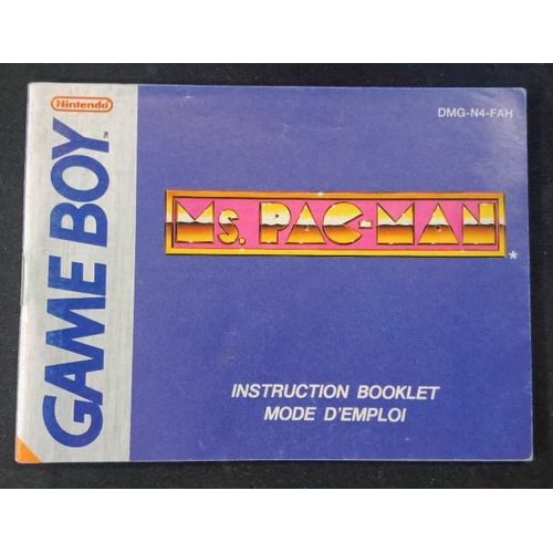Ms. Pac-Man - Notice Officielle - Gameboy