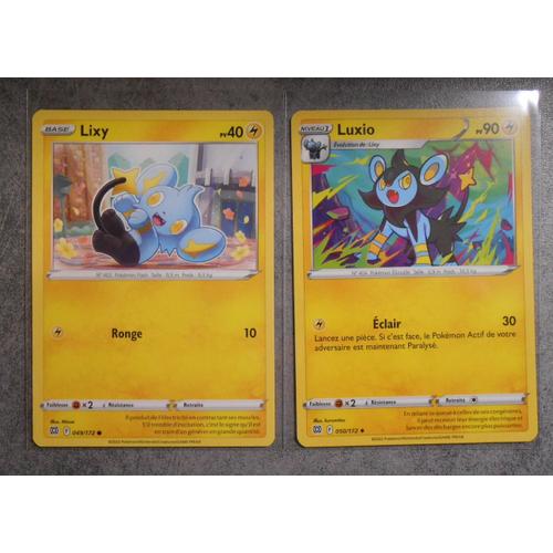 Lixy 049/172 + Luxio 050/172 - Eb9 - Stars Etincelantes - Vf