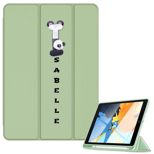 Housse Ipad Ipad Air 4 Air 5 Et 11 Pro Vert Avec Votre Prenom Panda