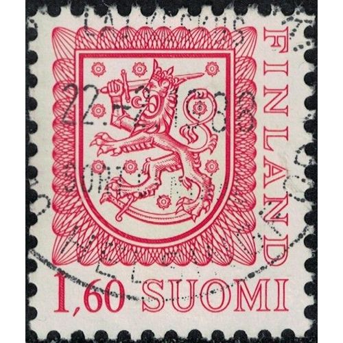 Finlande 1986 Oblitéré Used Blason Coat Of Arms Animaux Héraldiques Lion Rouge Vif Y&t Fi 945 Su