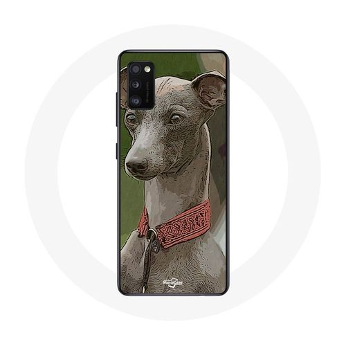 Coque Samsung Galaxy A41 Lévrier Greyhound Gris