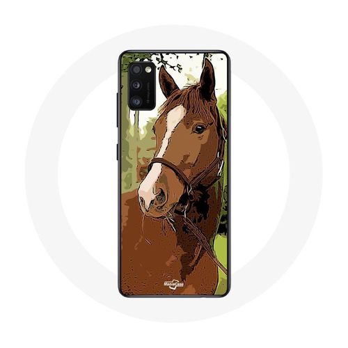 Coque Samsung Galaxy A41 Quarter Horse Marron Race De Cheval