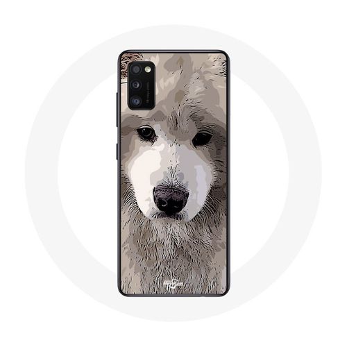 Coque Samsung Galaxy A41 Samoyède Gris Race De Chiens