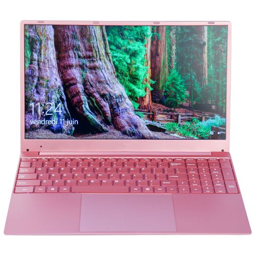 Ultrabook Windows 10 FHD 15.6 Pouces Ordinateur Portable 4Core 12+128Go Rose YONIS