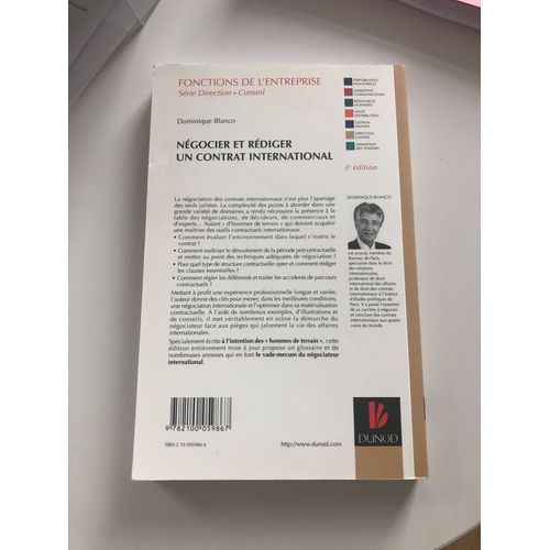Negocier Et Rediger Un Contrat International - 3eme Edition