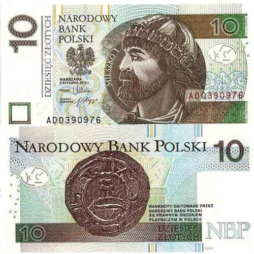 Billet De Banque Collection Pologne - Pk N° 183 - 10 Zlotych