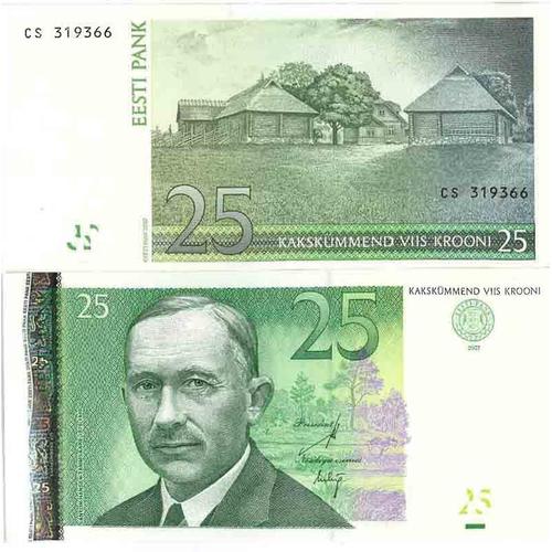 Billet De Banque Collection Estonie - Pk N° 87b - 25 Krooni