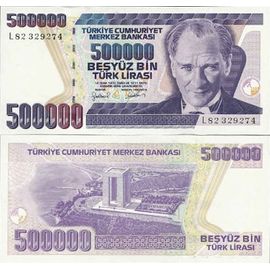 Billets De Collection Turquie Pk N° 212 - 500 000 Lira