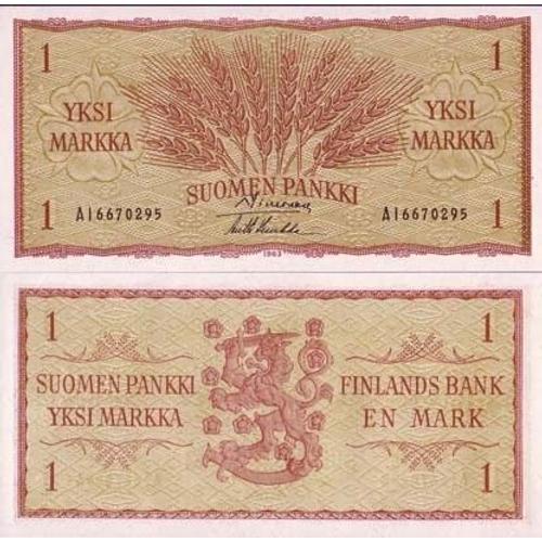 Billets De Banque Finlande Pk N° 98 - 1 Markka