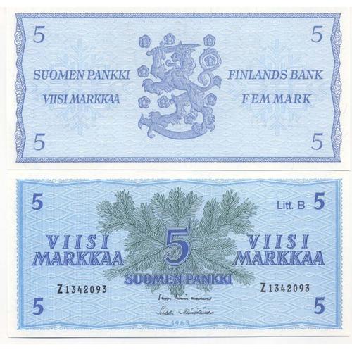Finlande - Pk N° 106a - Billet De Banque De 5 Markka