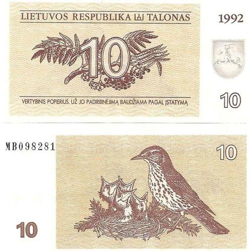 Lituanie - Pk N° 40 - Billet De Banque De 10 Talonas