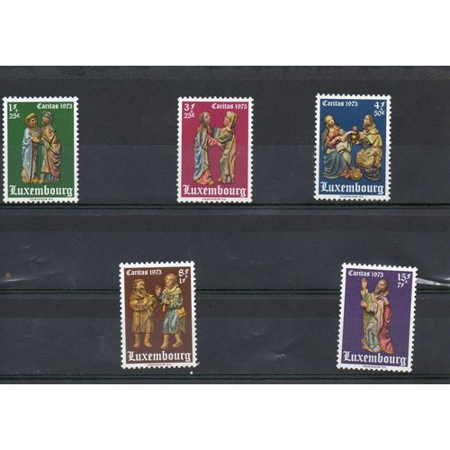 Luxembourg Timbres Sculptures Religieuses 1973