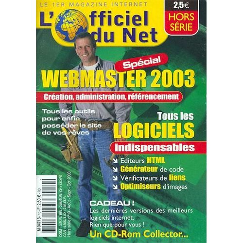 L'officiel Du Net Hors-Série  N° 10 : Spécial Webmaster 2003