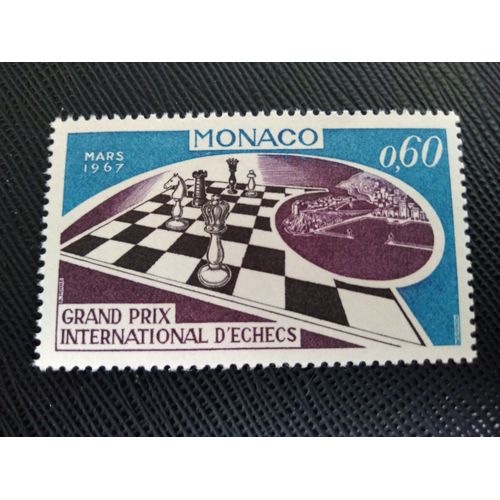 Timbre Monaco Yt 724 Tournoi International D'échecs 1967 ( 070306 )